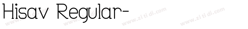 Hisav Regular字体转换